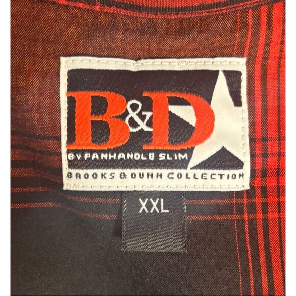 Panhandle Slim BROOKS AND DUNN COLLECTION  Western Shirt XXL Square Pearl Snap - Picture 4 of 6